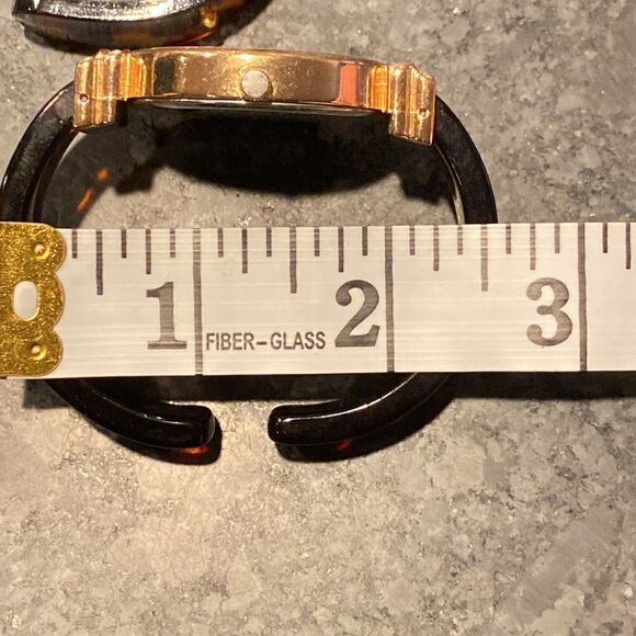 Vintage Jones New York Tortoise Shell Cuff Watch Set - Picture 12 of 12